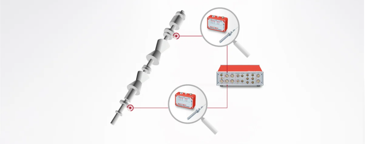 Image Industrial turbine for measuring torsional vibrations and preventing shaft breakage.